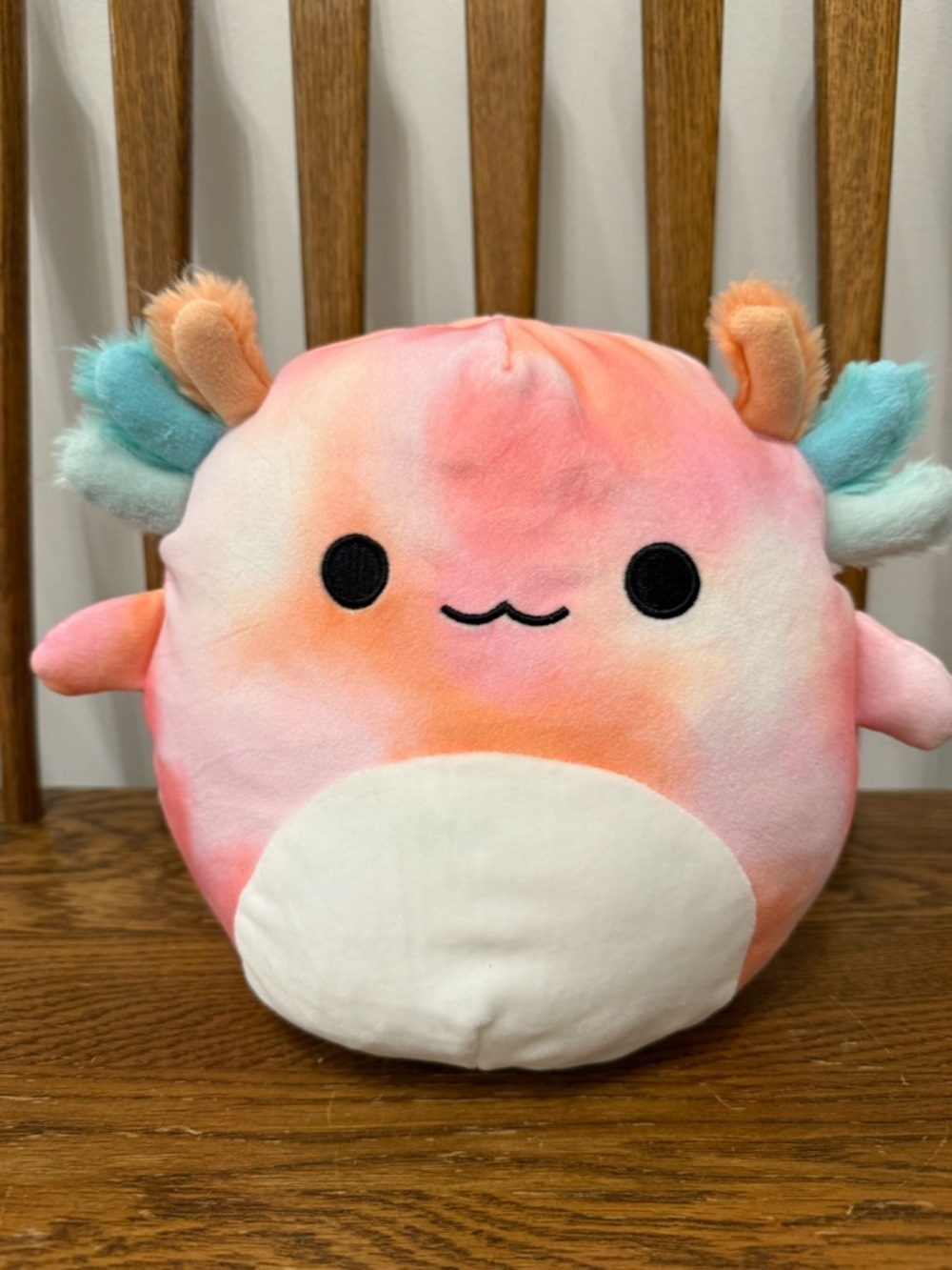 Squishmallow 8” Aksel the Axolotl Pink & Orange Tie Dye Plush